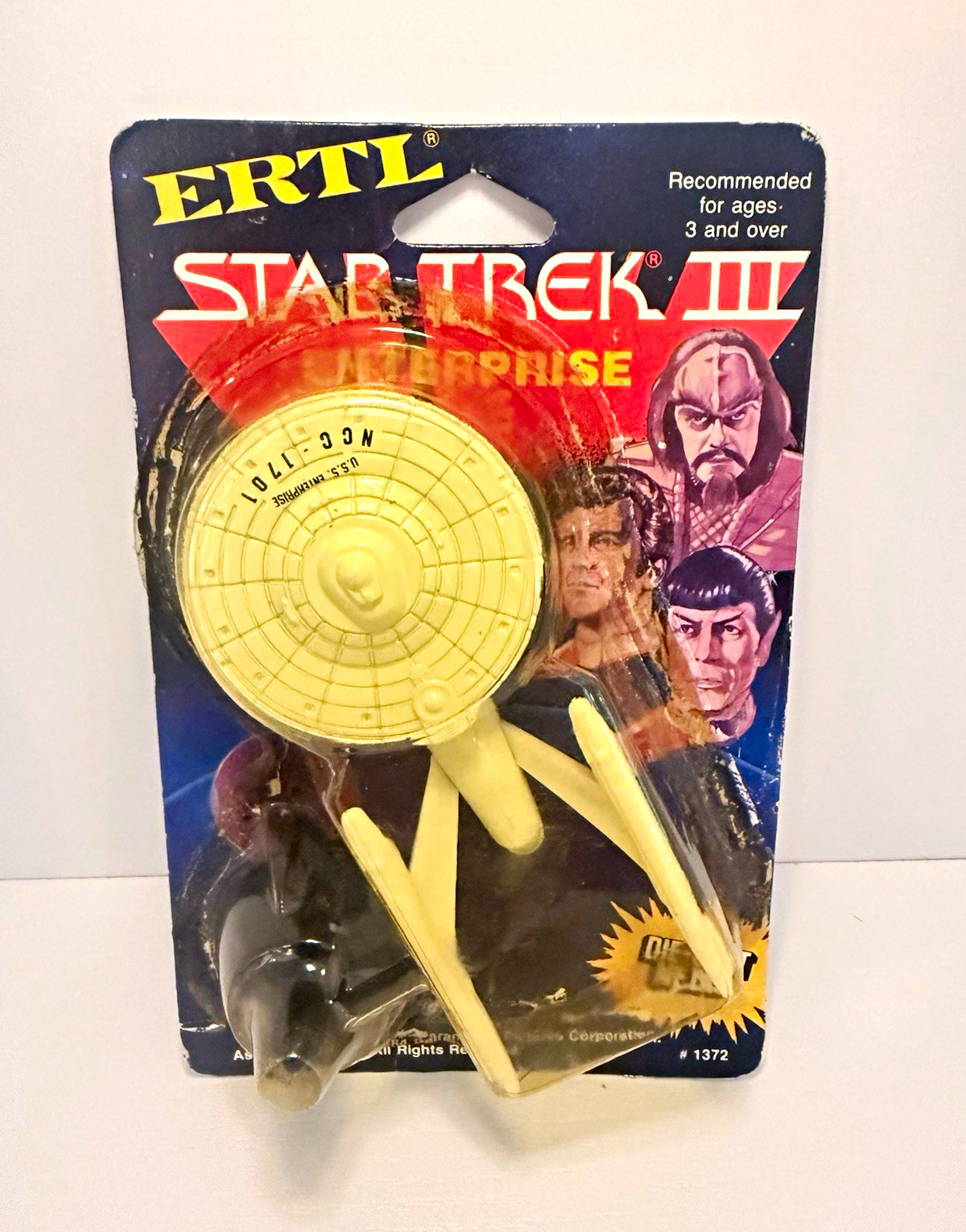 ERTL Star Trek III U.S.S. Enterprise Die-Cast Toy Vintage Starship
