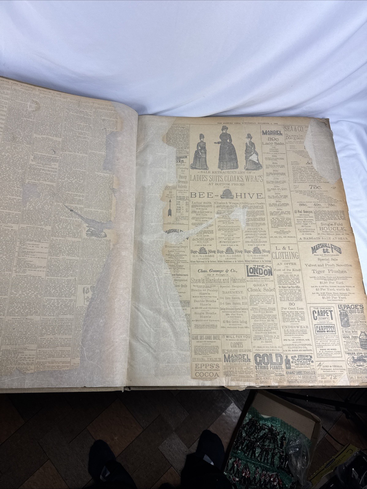 1885 Chicago Daily News Morning Issue November December Newspapers Book 1885 Chicago Daily News Morning Issue November December Newspapers Book