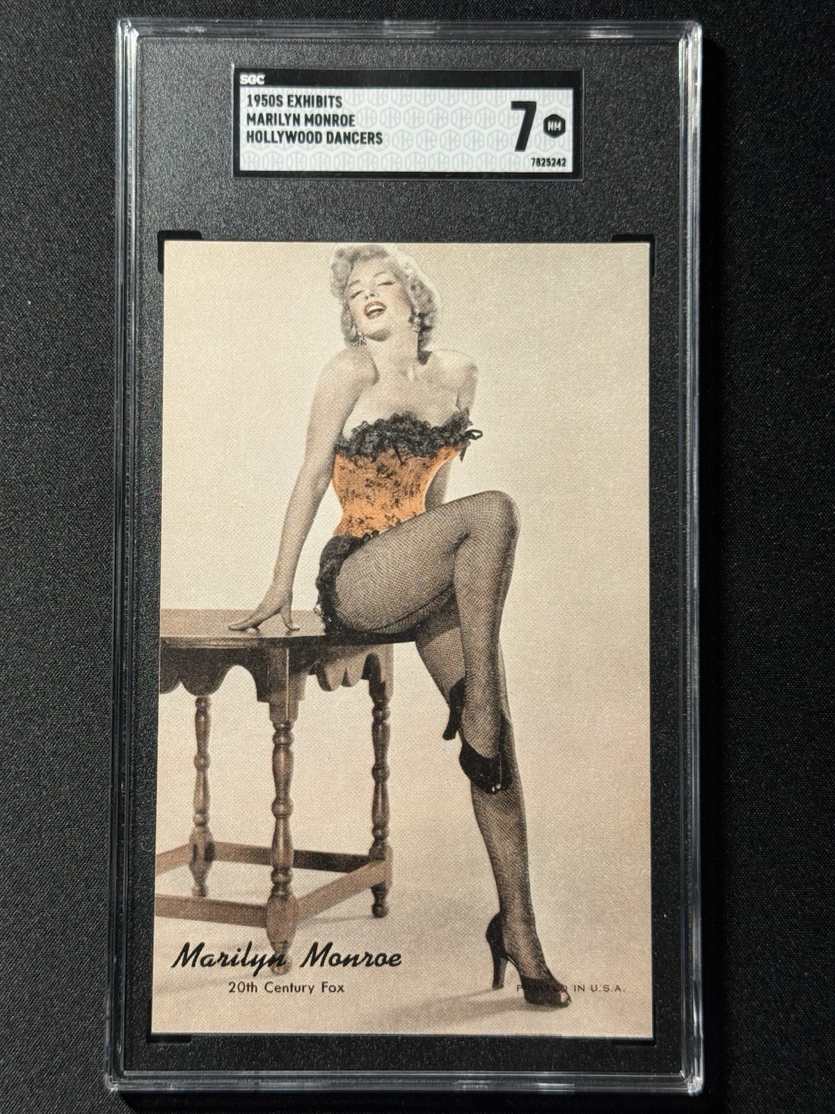 1950s Exhibit Card Arcade Marilyn Monroe 1947-1966 Hollywood Dancers SGC 7
