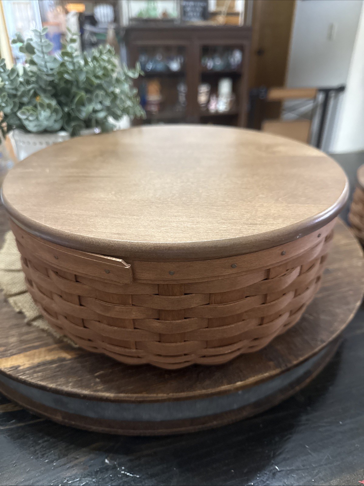Longaberger ROUND KEEPING Basket 2008 13\