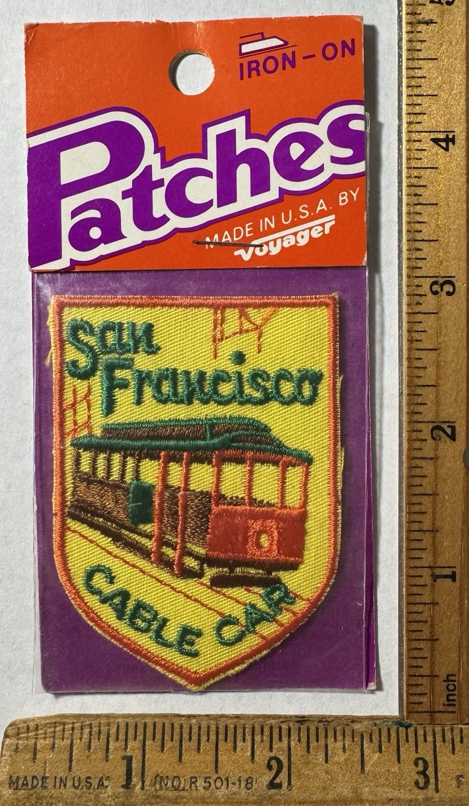 Vintage San Francisco California Cable Cars Patch Voyager Travel Souvenir Vintage San Francisco California Cable Cars Patch Voyager Travel Souvenir