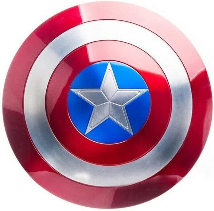 Riyex Medieval Captain America Shield-Metal Prop Replica, Marvel Captain America