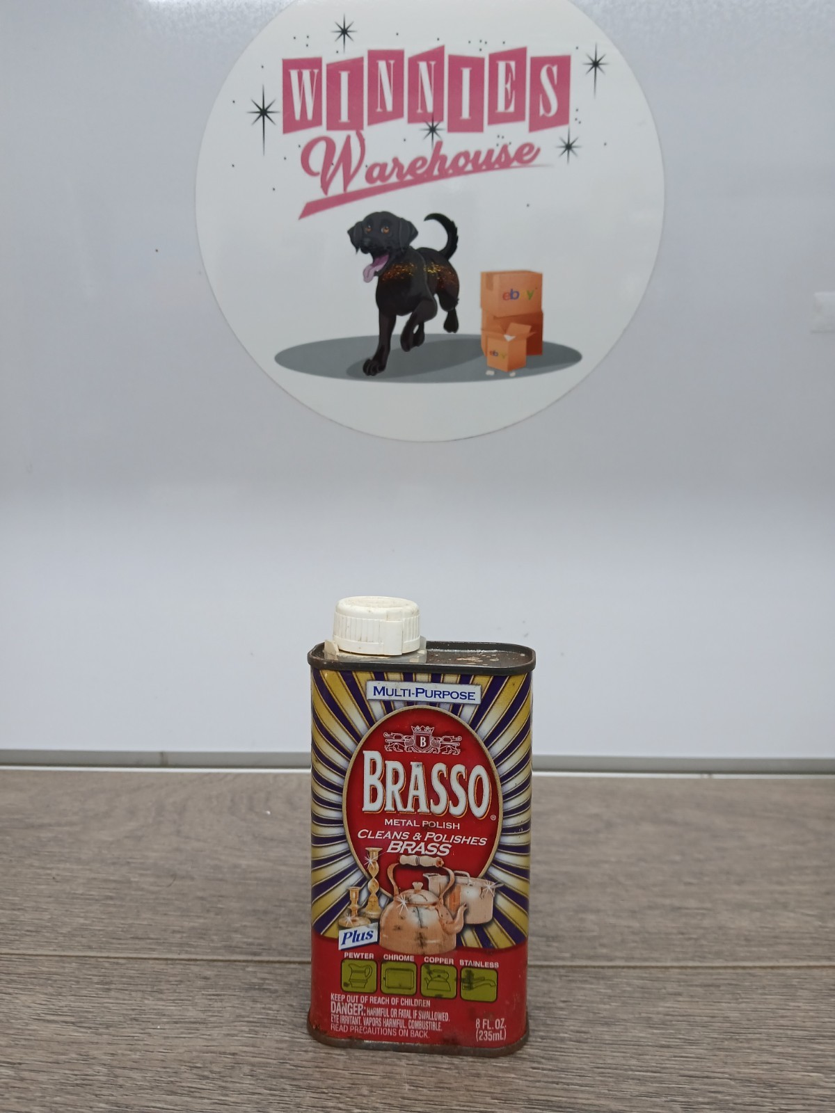 Brasso Vintage Metal Polish 8 FL OZ. Metal Can
