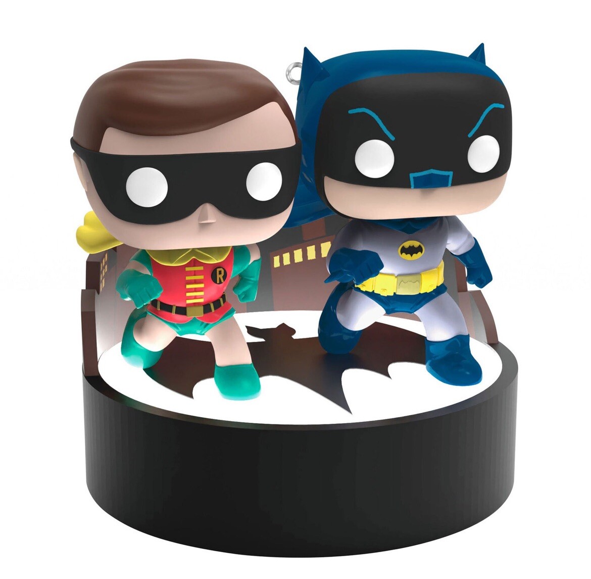 2023 Hallmark Batman And Robin Funko Pop Magic Light & Sound Keepsake Ornament 2023 Hallmark Batman And Robin Funko Pop Magic Light & Sound Keepsake Ornament