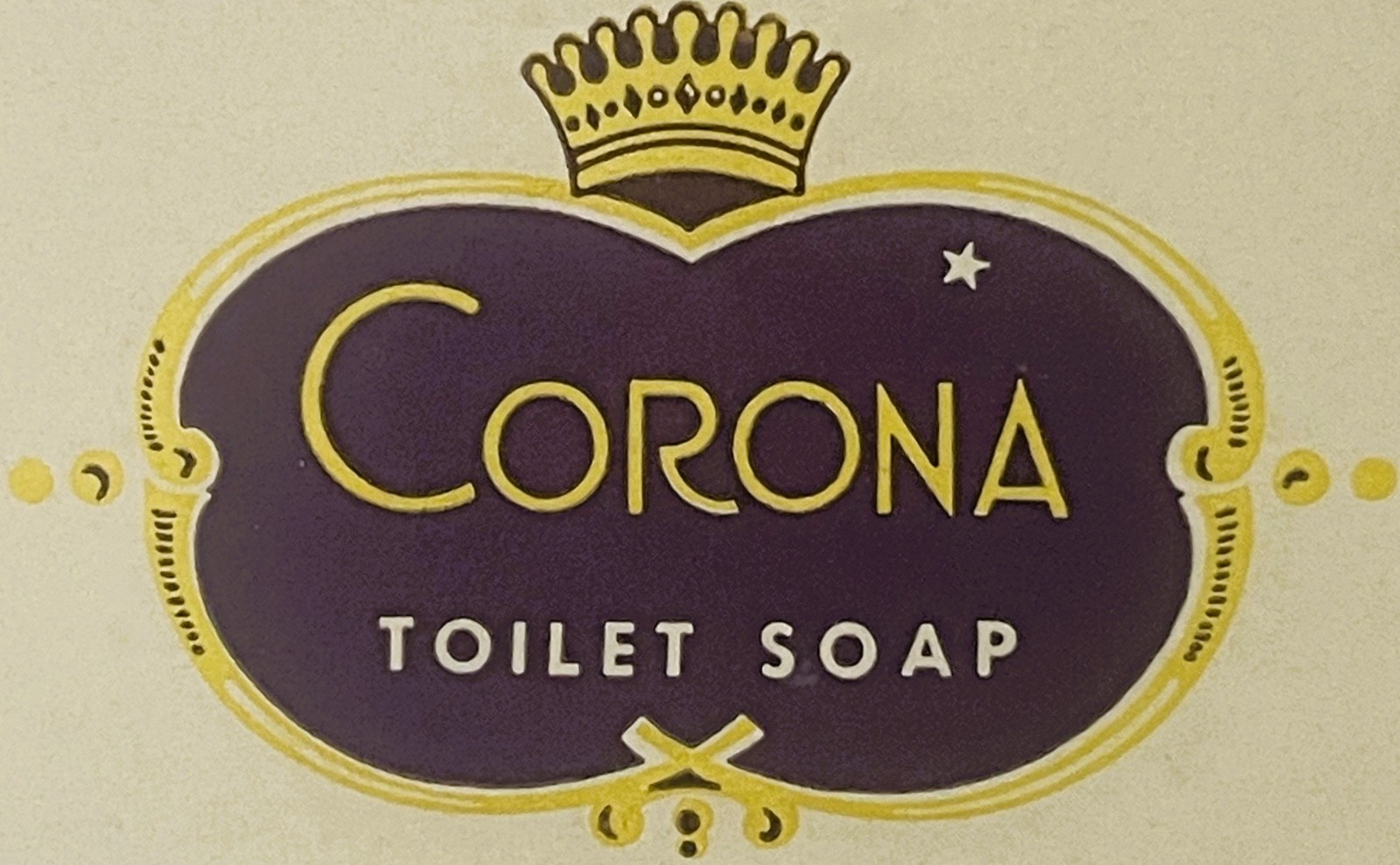 🧼 Antique Corona Toilet Soap Label c.1895–1905 | Manhattan Soap Co New York