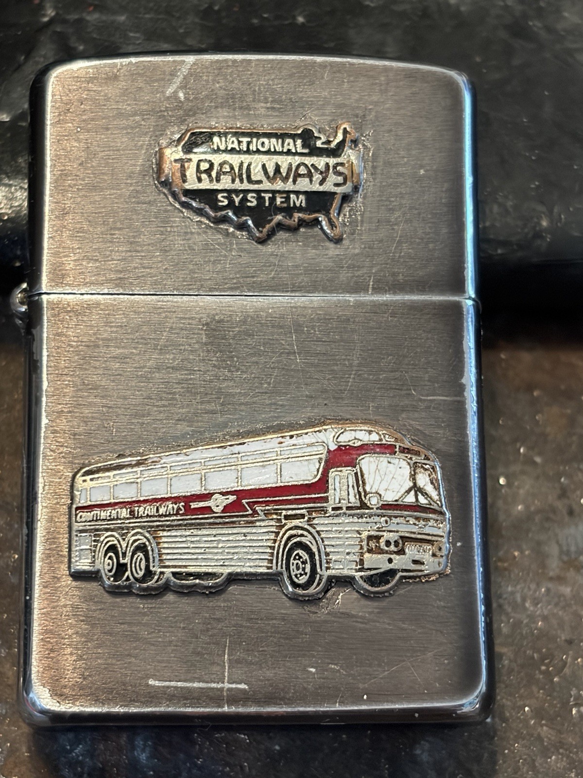 Zippo Lighter Continental Trailways Bus Service Zippo Lighter Continental Trailways Bus Service