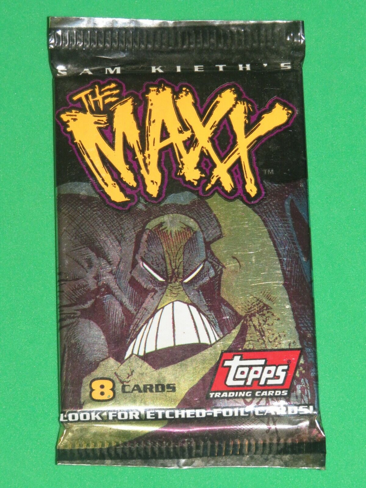 1993 THE MAXX UNOPENED 8 CARD PACK ETCHED-FOIL SAM KIETH MR NOBODY JULIE MTV