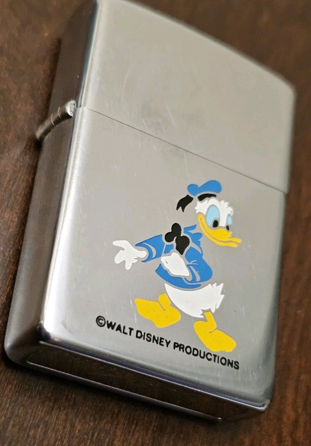Vintage 1972 Donald Duck Zippo Lighter Walt Disney Productions Vintage 1972 Donald Duck Zippo Lighter Walt Disney Productions