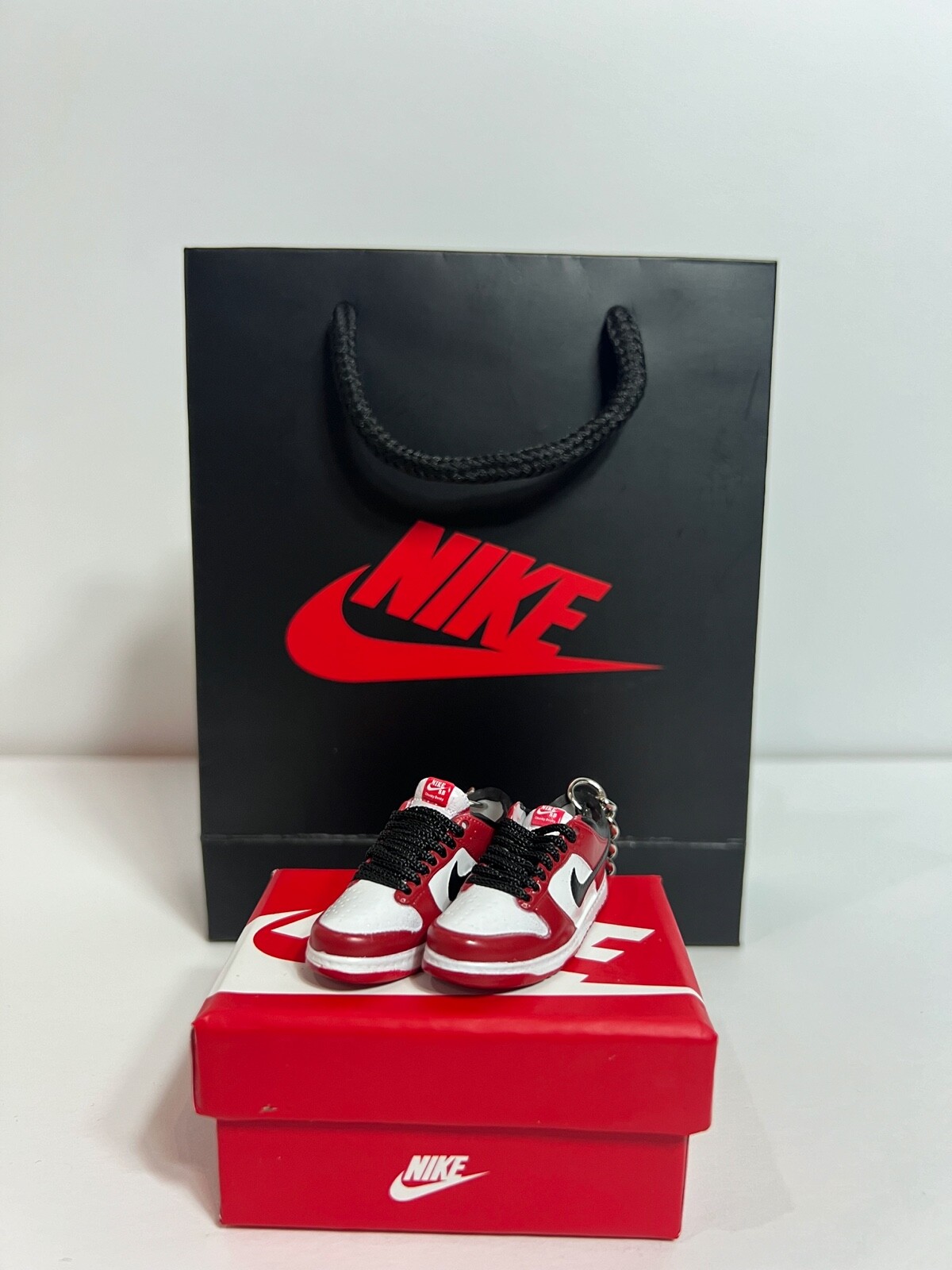 3D Mini RARE Nike Chicago Low Dunks Sneaker Keychain(Free Bag & Box Deal) 3D Mini RARE Nike Chicago Low Dunks Sneaker Keychain(Free Bag & Box Deal)