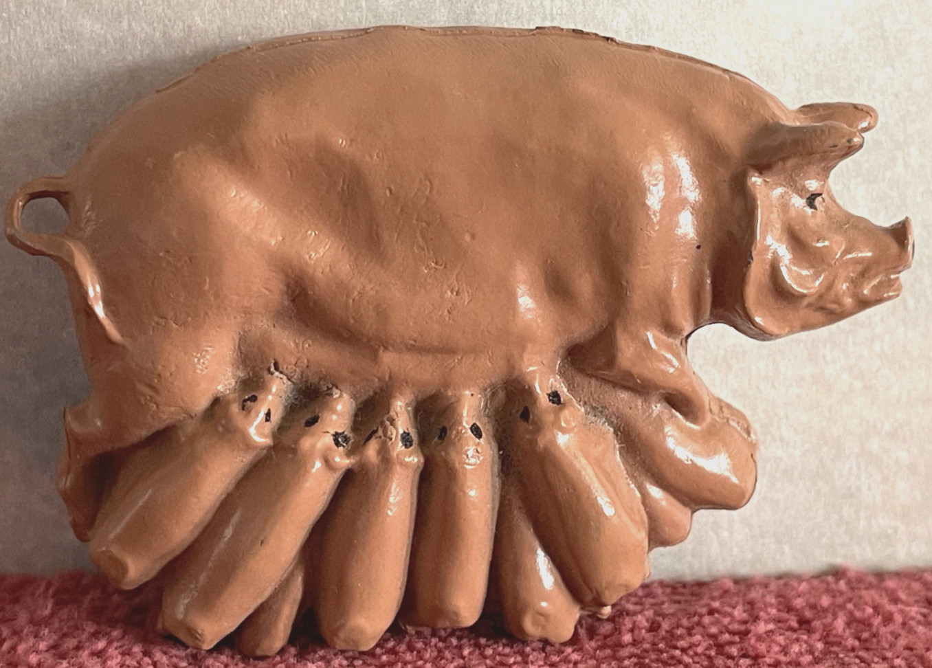 Vintage Britain\'s Lead Toy Berkshire Sow With Piglets 1940\'s/50\'s - 2.25\ Vintage Britain\'s Lead Toy Berkshire Sow With Piglets 1940\'s/50\'s - 2.25\
