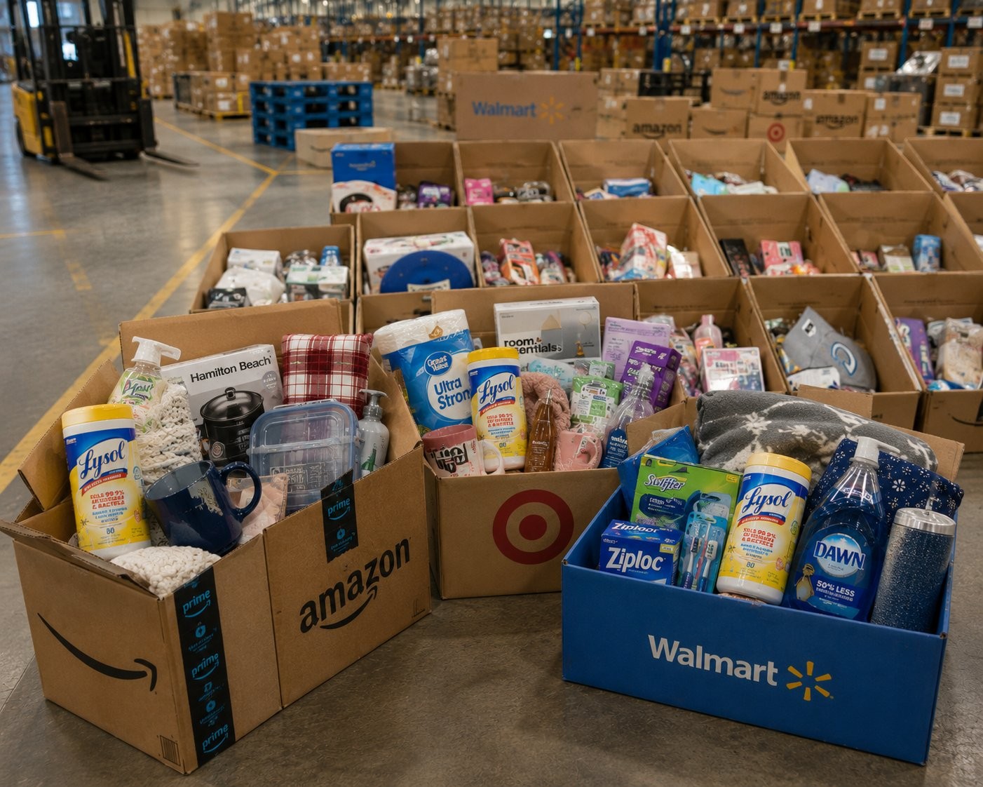 surprise box shelf pulls variety lot of cleaning supplies from liquidation