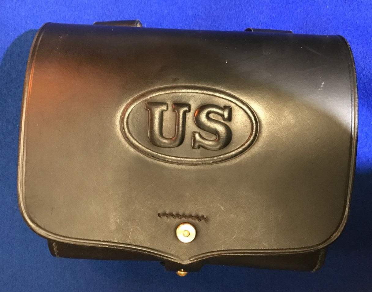 Army M1872 Hagner No. 1 Leather Ammo Cartridge Pouch Army M1872 Hagner No. 1 Leather Ammo Cartridge Pouch