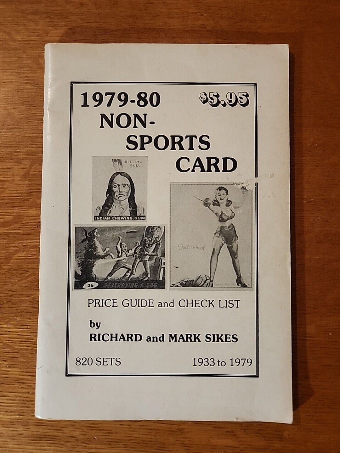 1979-80 Non-Sports Card Price Guide And Checklist Sikes 820 Sets 1933-1979