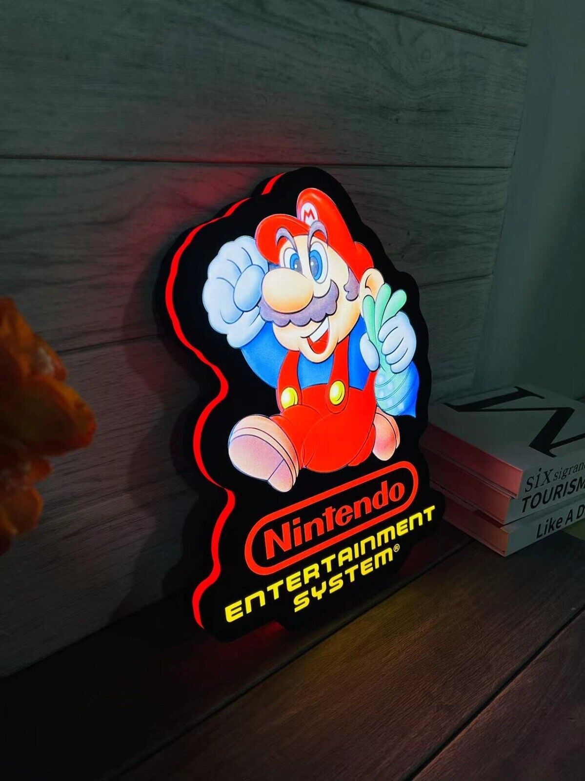 Classic Nintendo Entertainment Systems Super Mario 3D Lightbox Sign for Gameroom