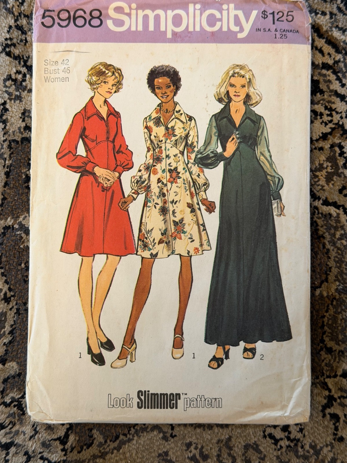 Vintage SIMPLICITY Sewing Pattern Factory Folded Vintage SIMPLICITY Sewing Pattern Factory Folded