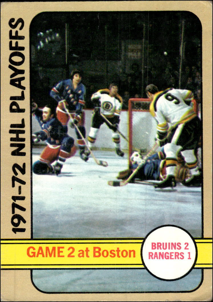 1972-73 Topps #3 1971-72 NHL Playoffs Game 2