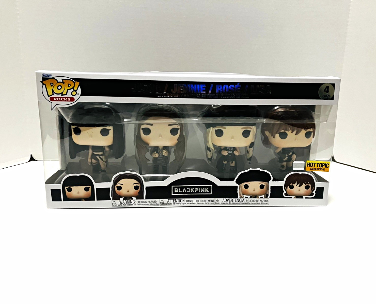 Funko Pop Blackpink 4-Pack Hot Topic (Exclusive) Jisoo / Jennie / Rosé / Lisa