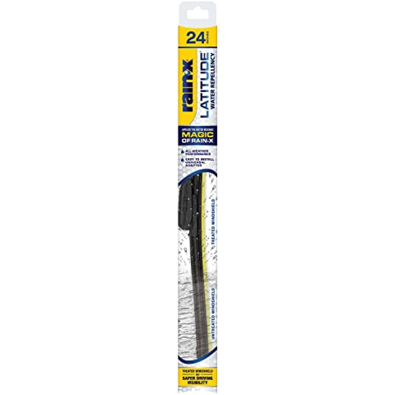 Rain-X 5079280-2 Latitude Water Repellency Wiper Blade, 24 Rain-X 5079280-2 Latitude Water Repellency Wiper Blade, 24