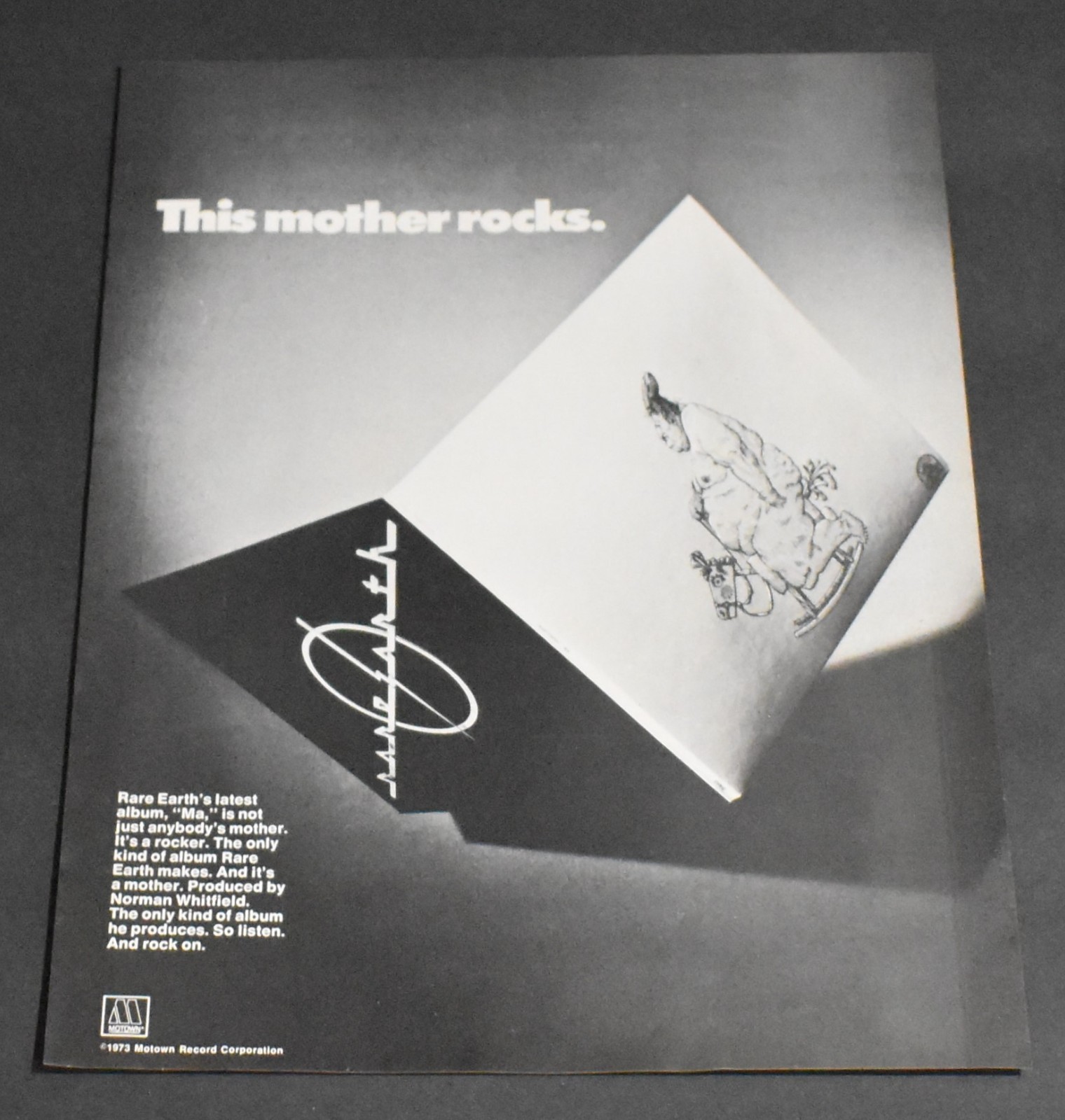 1973 Print Ad This Mother Rocks Rare Earth Album Ma Norman Whitfield Art Style 1973 Print Ad This Mother Rocks Rare Earth Album Ma Norman Whitfield Art Style