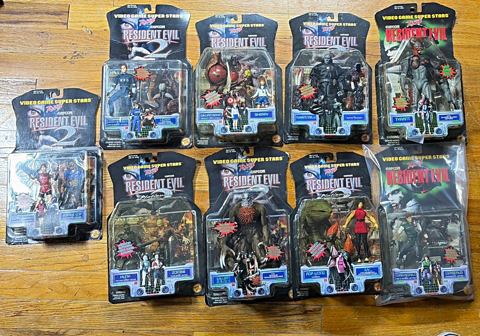 Toy Biz Resident Evil Action Figure Lot Leon Claire Chris Ada Tyrant Mr. X Toy Biz Resident Evil Action Figure Lot Leon Claire Chris Ada Tyrant Mr. X