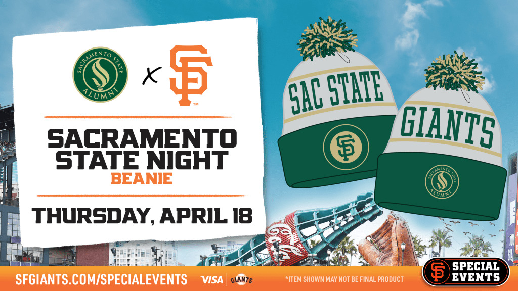 Presale-San Francisco Giants Sacramento State Night Special Event Beanie 4/18/24