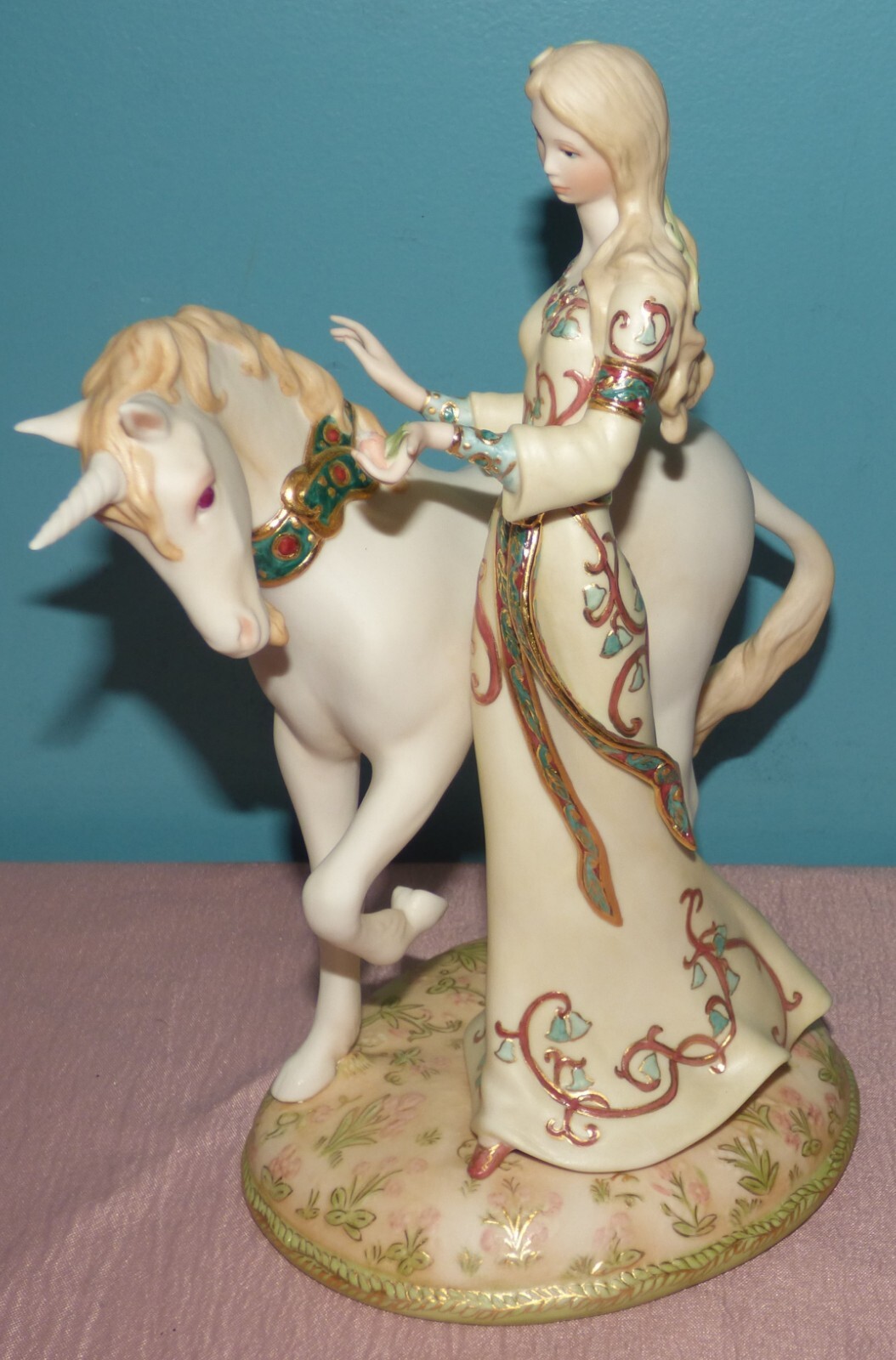 Cybis Porcelain Figure - The Lady and The Unicorn Cybis Porcelain Figure - The Lady and The Unicorn