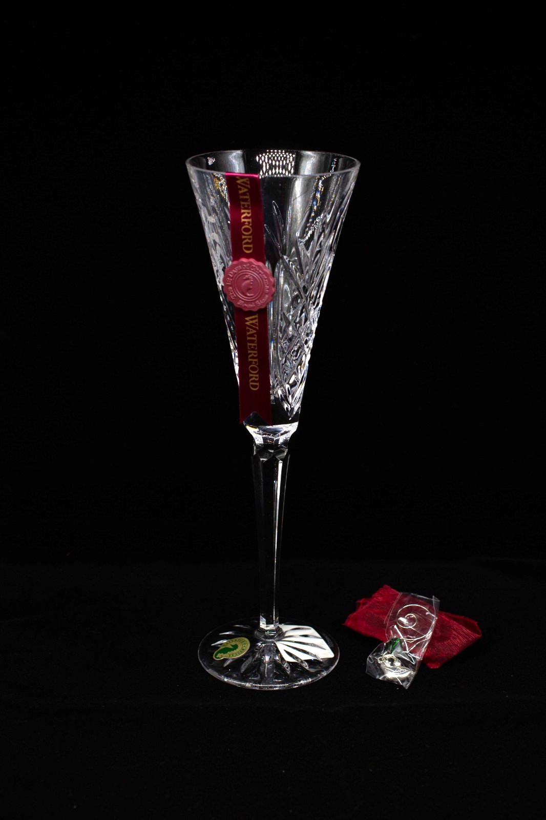Waterford Crystal 12 Days of Christmas 1st Edition Partridge Flute Box & Charm