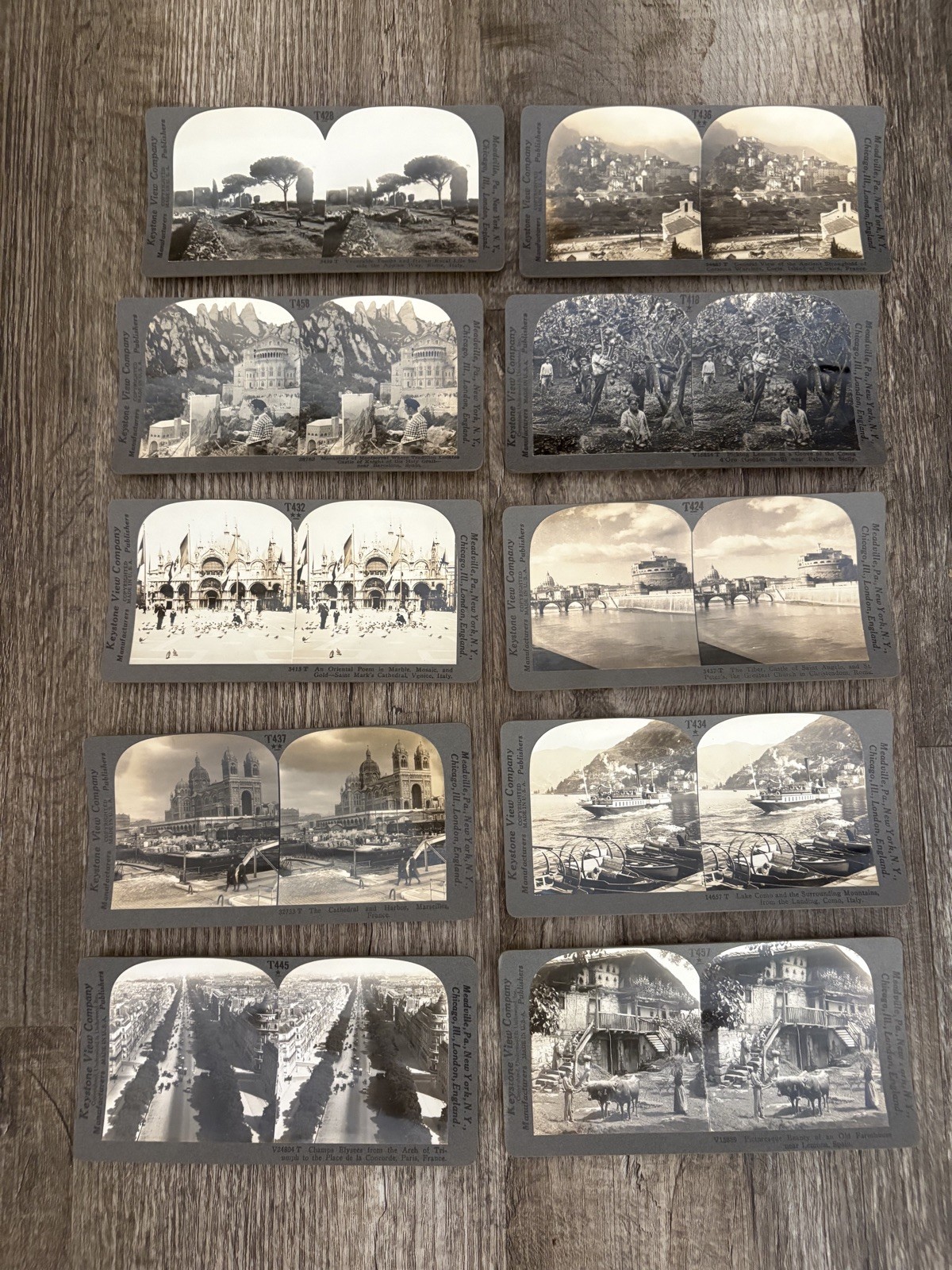 LOT OF 10 Antique Early 1900s Keystone View Co. Stereoscope Viewing Cards LOT OF 10 Antique Early 1900s Keystone View Co. Stereoscope Viewing Cards