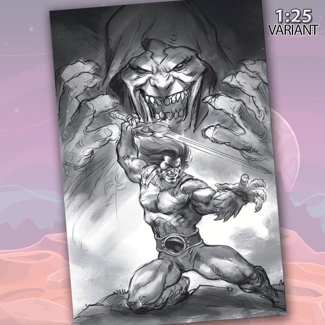 Thundercats #1 Cover U 1:25 Lucio Parrillo Line Art Virgin Variant Cover Comic B