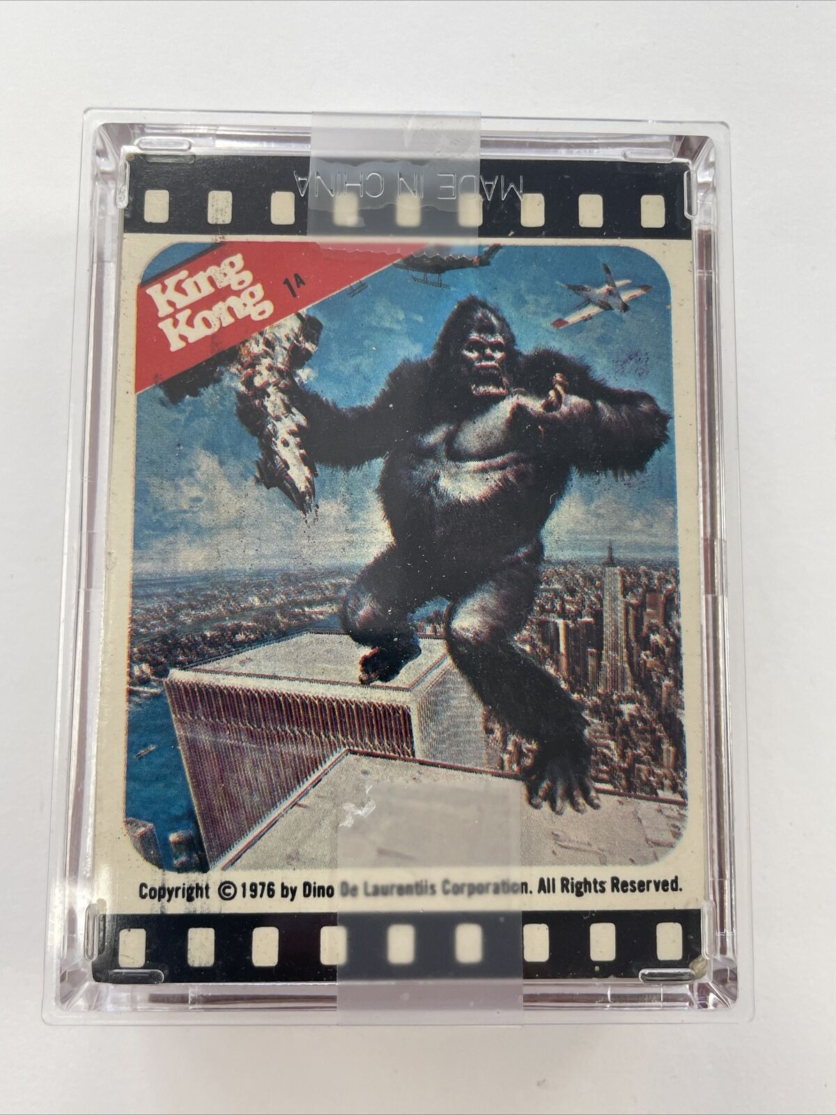 Complete 1976 Topps KING KONG trading card set with stickers In Case