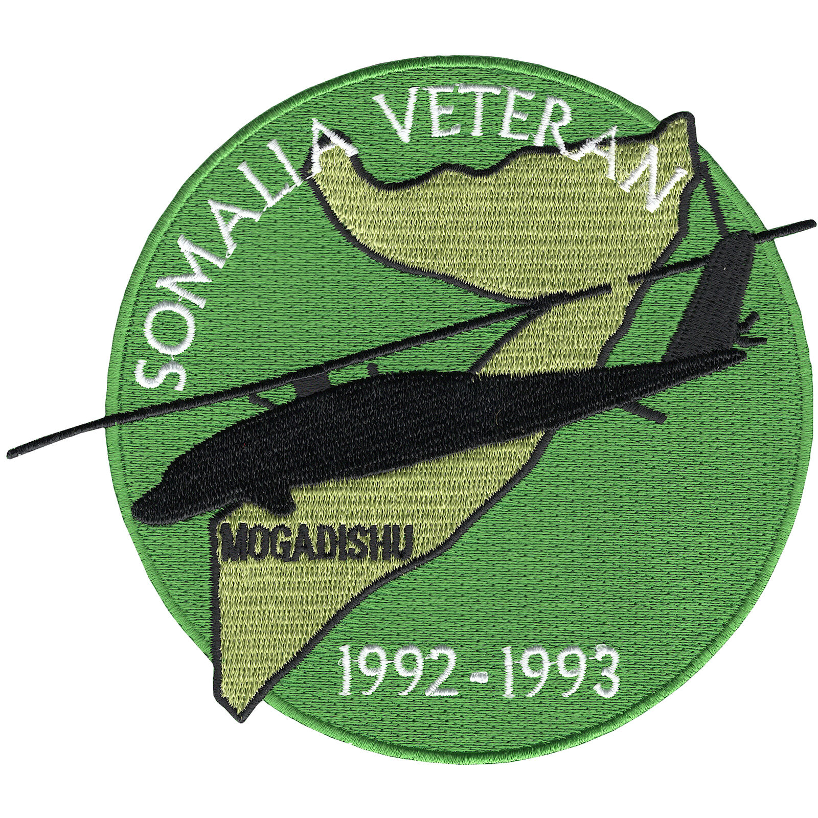 Somalia Veteran 1992-1993 Mogadishu Patch Blackhawk Down Helicopter