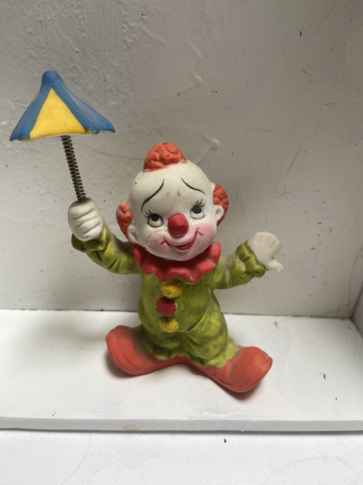 vintage 1980’s Lefton clown statue (hand Painted)