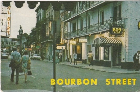 Street Scene-Bourbon Street-NEW ORLEANS, Louisiana Street Scene-Bourbon Street-NEW ORLEANS, Louisiana