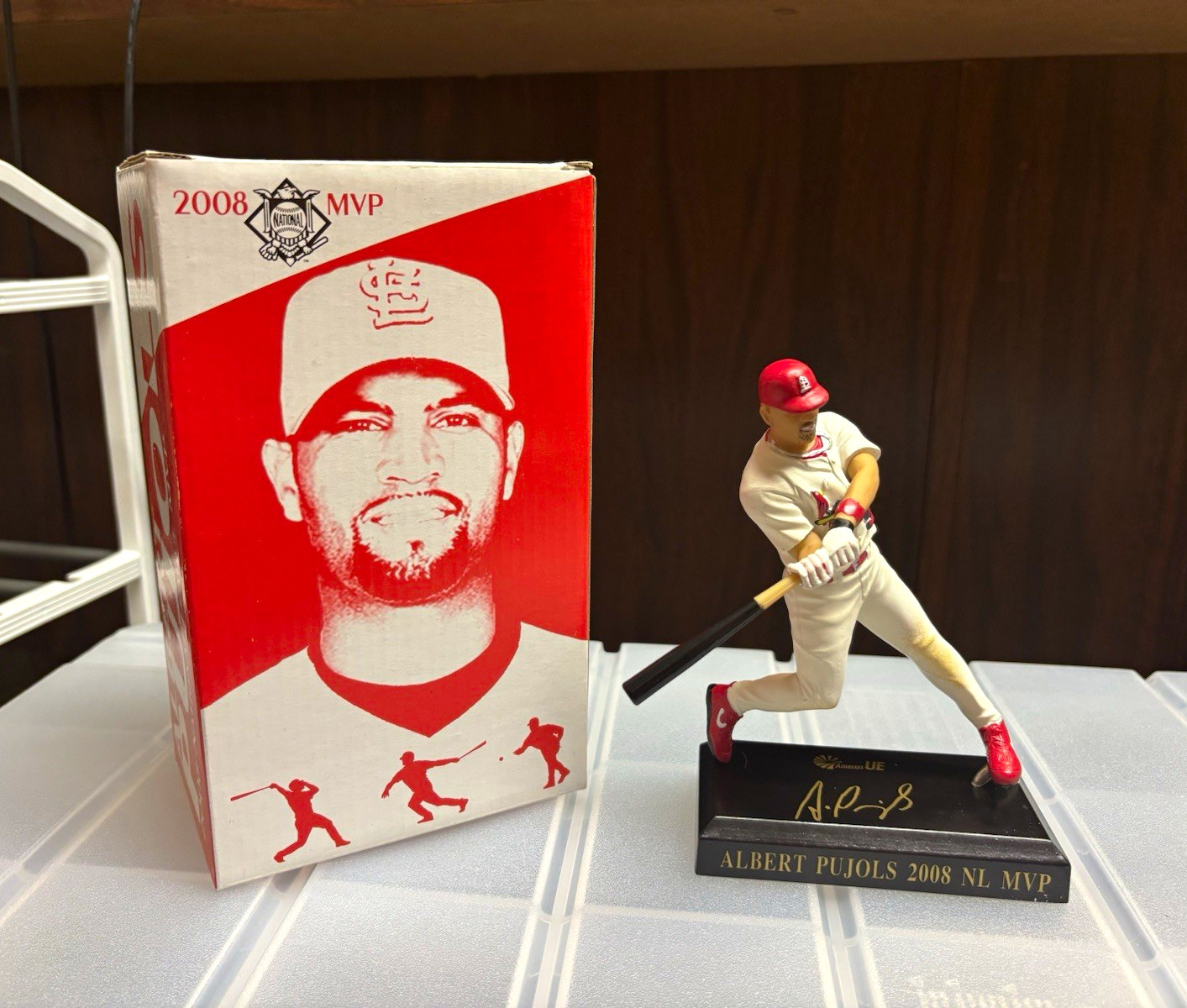 Albert Pujols 2008 NL MVP MLB Baseball Figure w/ Box SGA 5/22/2009 AmerenUE Albert Pujols 2008 NL MVP MLB Baseball Figure w/ Box SGA 5/22/2009 AmerenUE