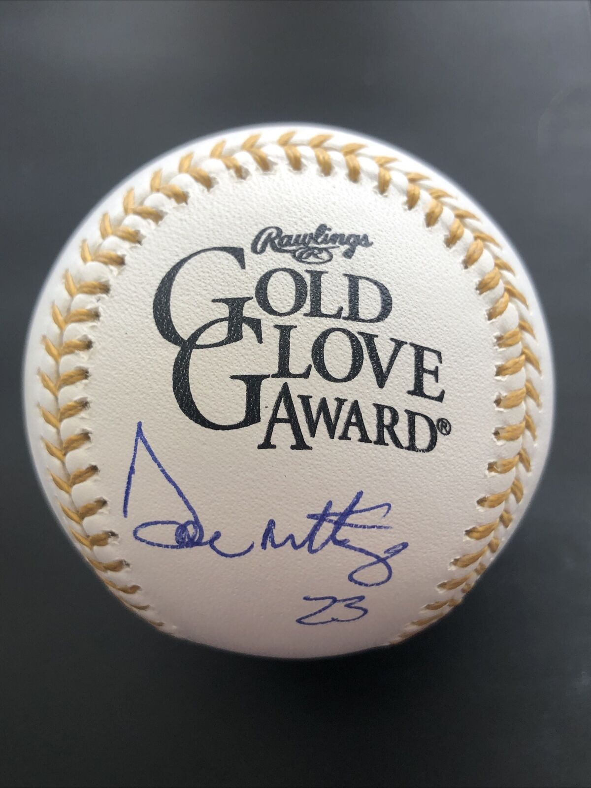 Don Mattingly New York Yankees Autographed Gold Glove Baseball