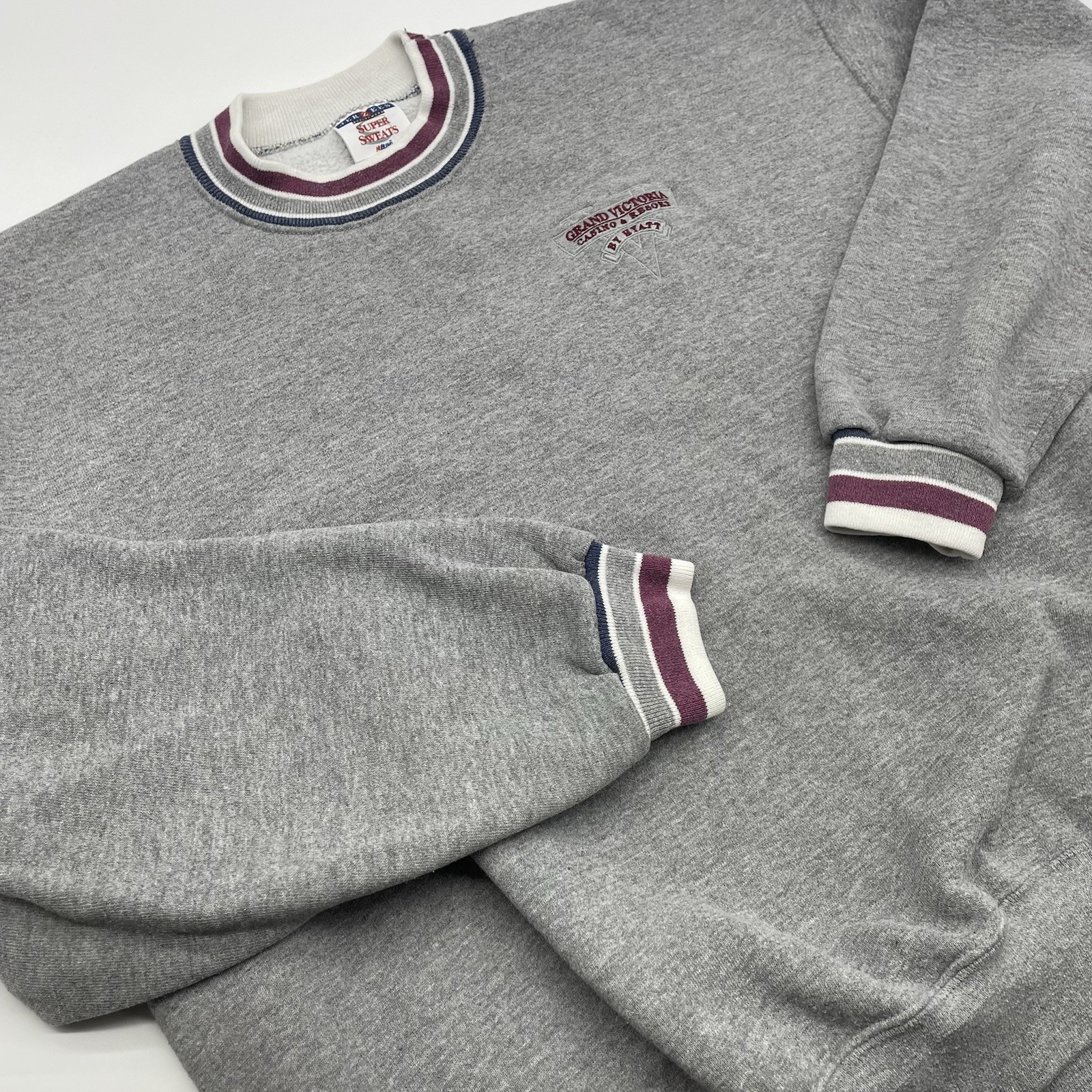 Vintage Grand Victoria Hotel and Casino Super Sweats Sweatshirt Sz L - Hyatt Vintage Grand Victoria Hotel and Casino Super Sweats Sweatshirt Sz L - Hyatt