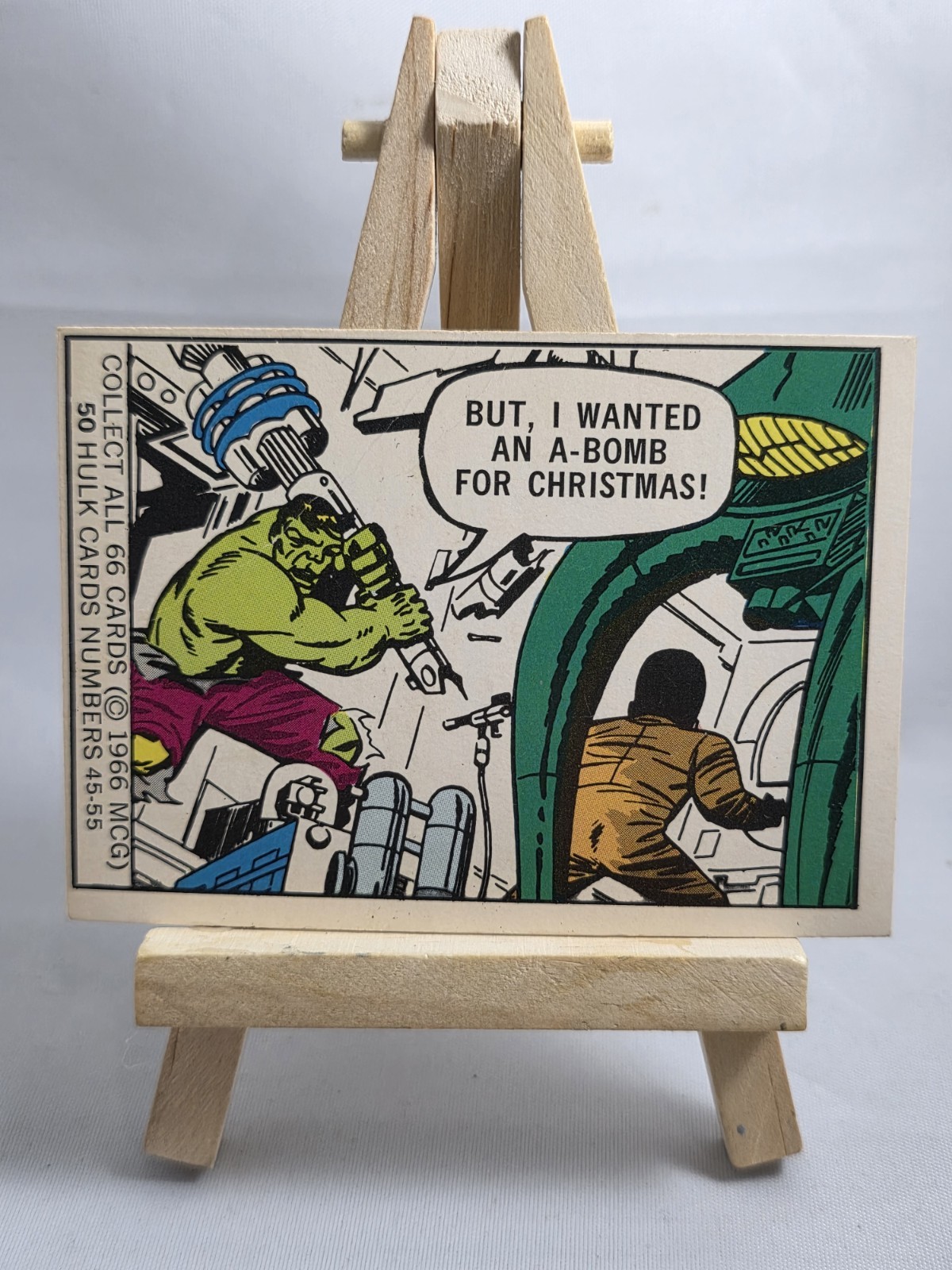 Vintage 1966 Donruss Marvel Super Heroes The Incredible Hulk # 50 Card