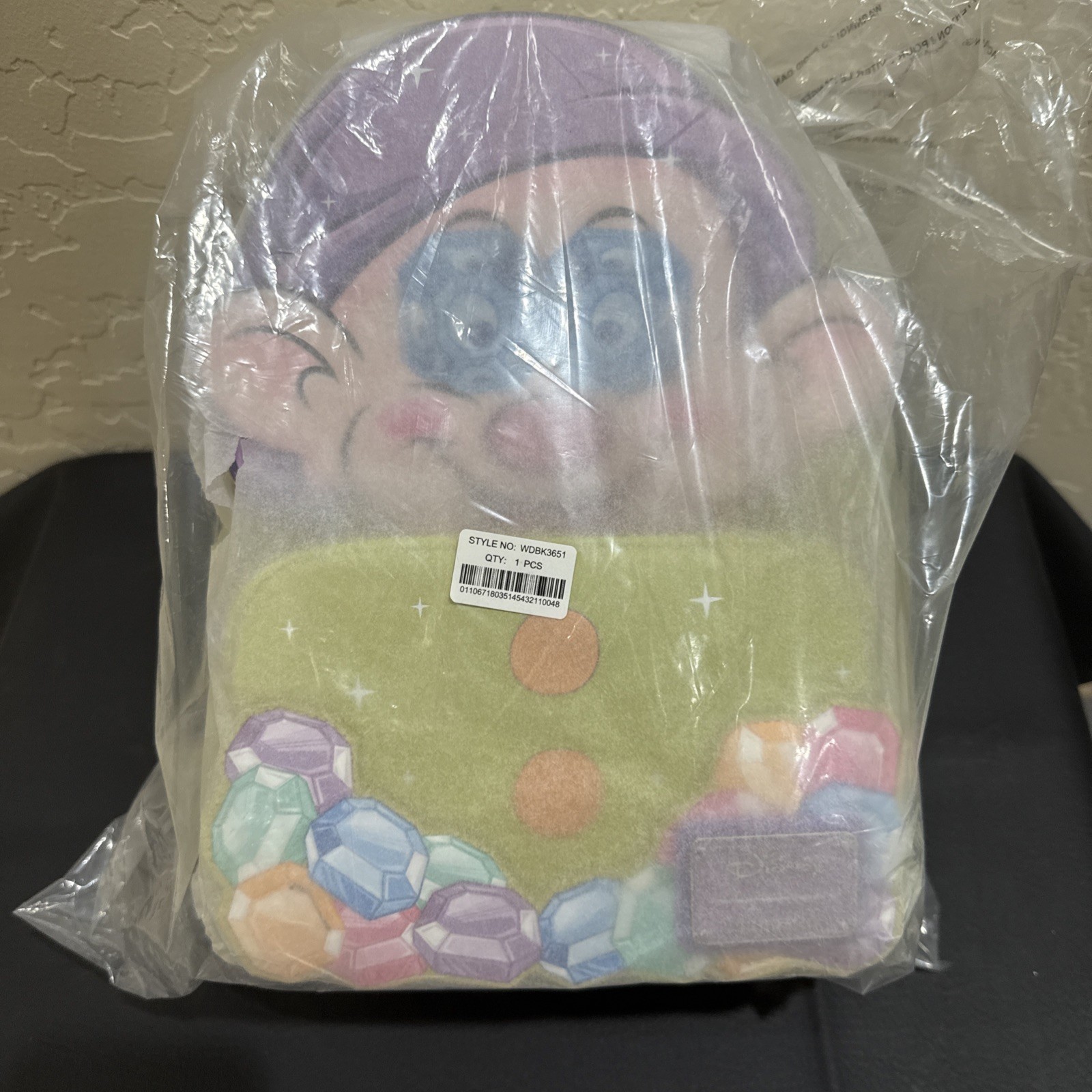 Loungefly Disney Snow White Dopey Diamonds Lenticular Cosplay Mini Backpack NWT