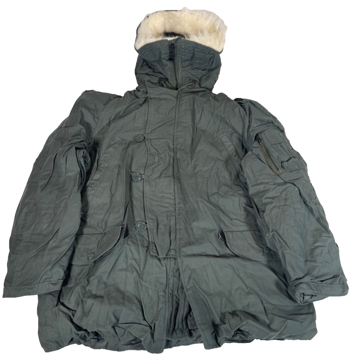 New NOS USAF US Military N-3B Extreme Cold Weather Snorkel Parka Jacket Large New NOS USAF US Military N-3B Extreme Cold Weather Snorkel Parka Jacket Large