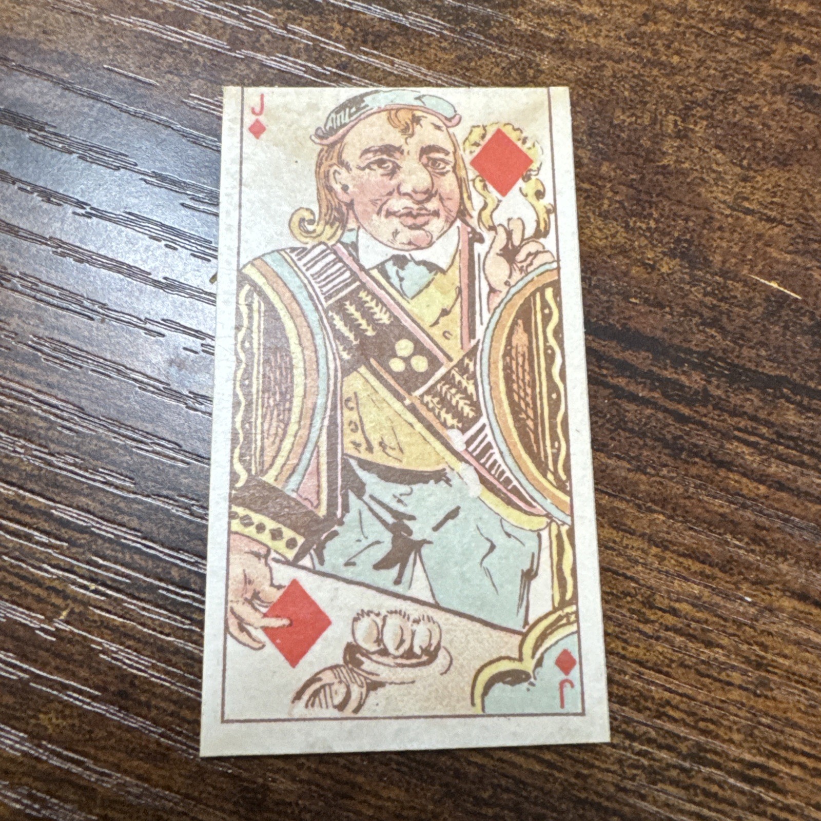1888 N220 KINNEY HARLEQUIN CARDS JACK OF DIAMONDS Scarce 483 1888 N220 KINNEY HARLEQUIN CARDS JACK OF DIAMONDS Scarce 483