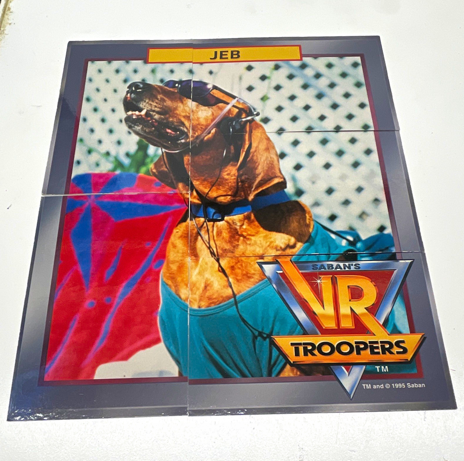 Saban's VR Troopers 1995 Jeb 4-Card Puzzle Non-Sport Trading Card Lot