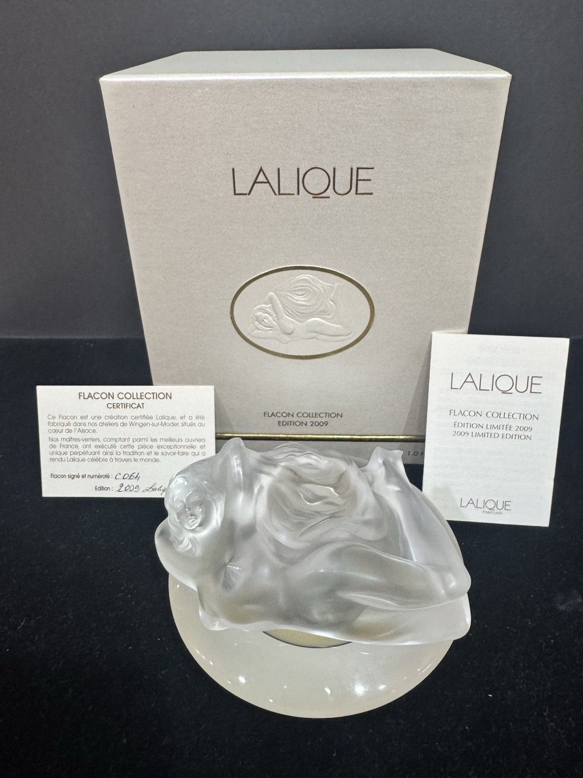 Lalique Ltd. Edition 2009 Perfume Bottle “Aphrodite” 1 Oz. MINT & Unopened Lalique Ltd. Edition 2009 Perfume Bottle “Aphrodite” 1 Oz. MINT & Unopened