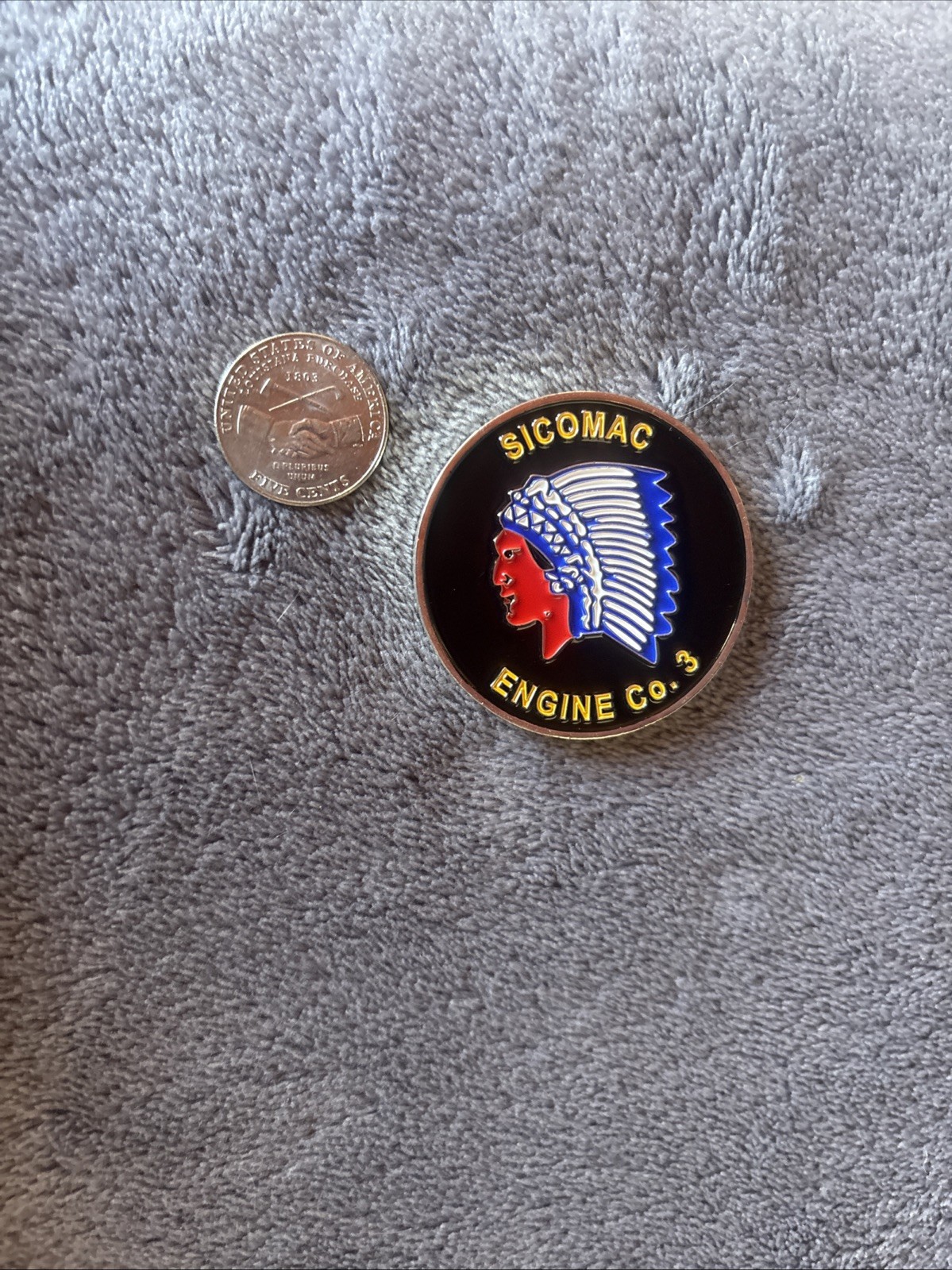 Sicomac Engine Co 3 Wyckoff NJ Fire Dept Challenge Coin “Bring Water”Collectable Sicomac Engine Co 3 Wyckoff NJ Fire Dept Challenge Coin “Bring Water”Collectable