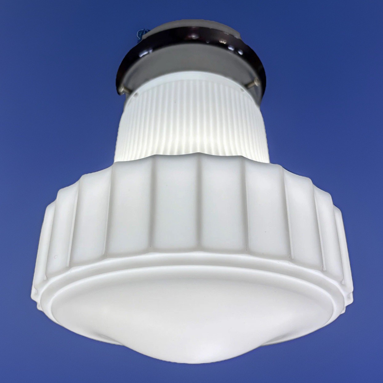 Antique/Vintage 1920’s-1930's Art Deco Nouveau White Milk Glass Light Fixture Antique/Vintage 1920’s-1930's Art Deco Nouveau White Milk Glass Light Fixture