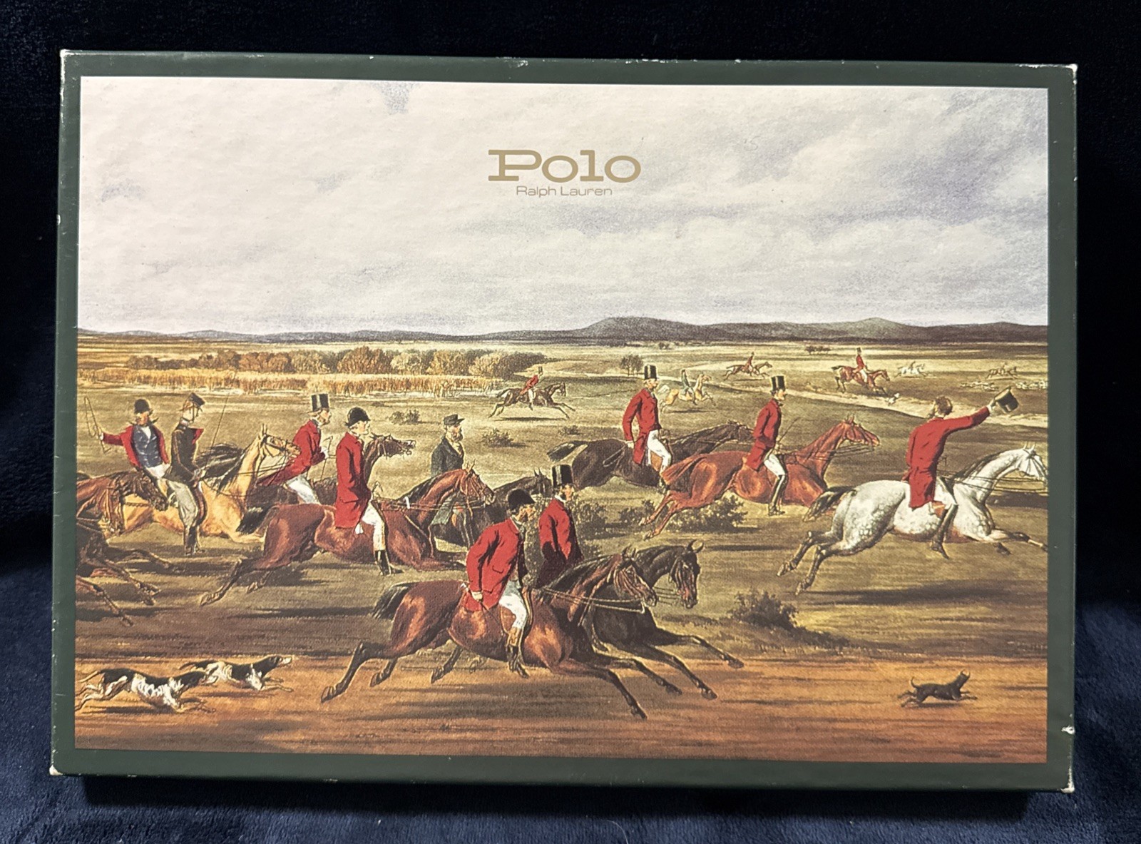 Polo Ralph Lauren Gift Box Vintage Hunting Scene Horses Equestrian Polo Ralph Lauren Gift Box Vintage Hunting Scene Horses Equestrian