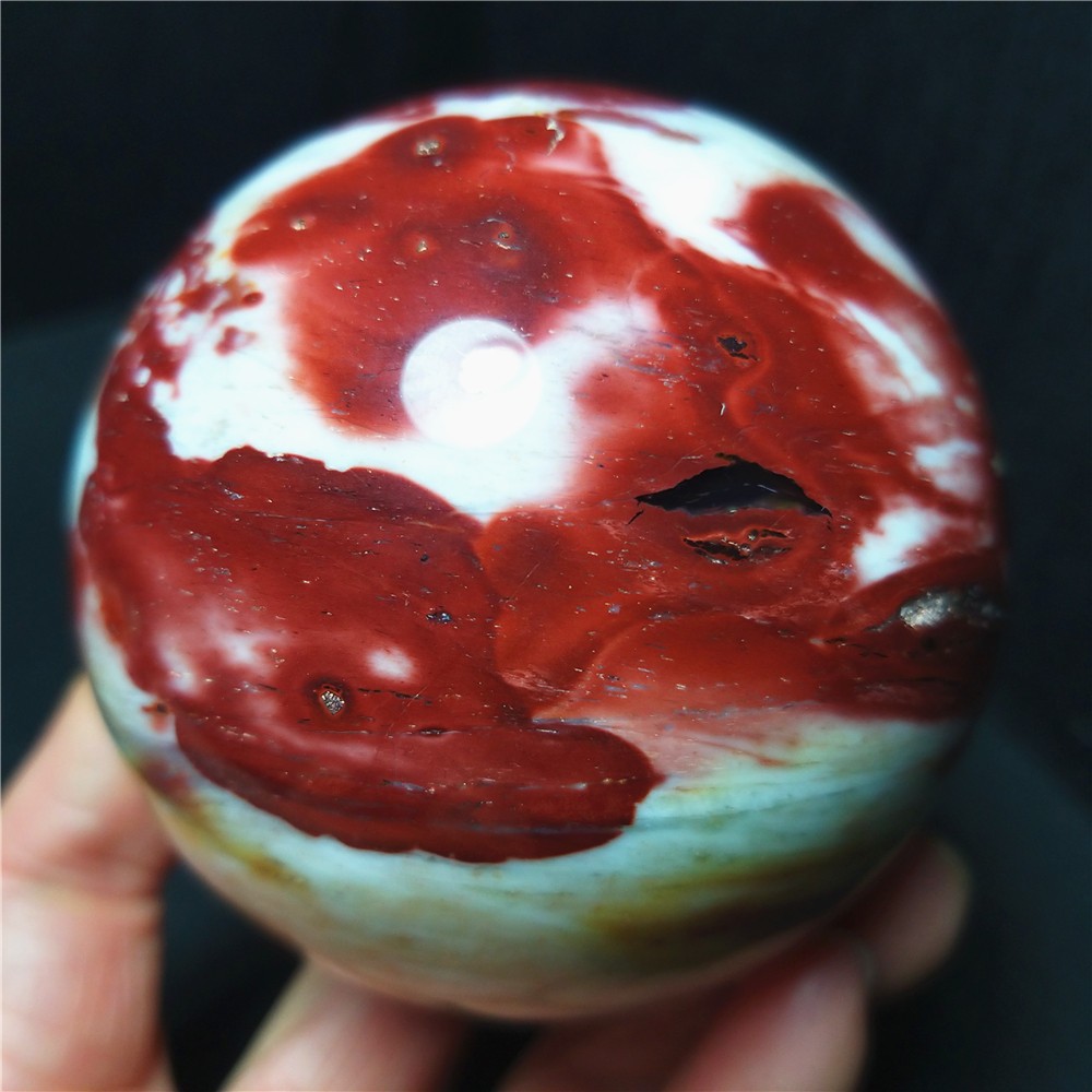 RARE 366.8G 68mm Natural Polished Colorful Agate Sphere Ball Healing A5065