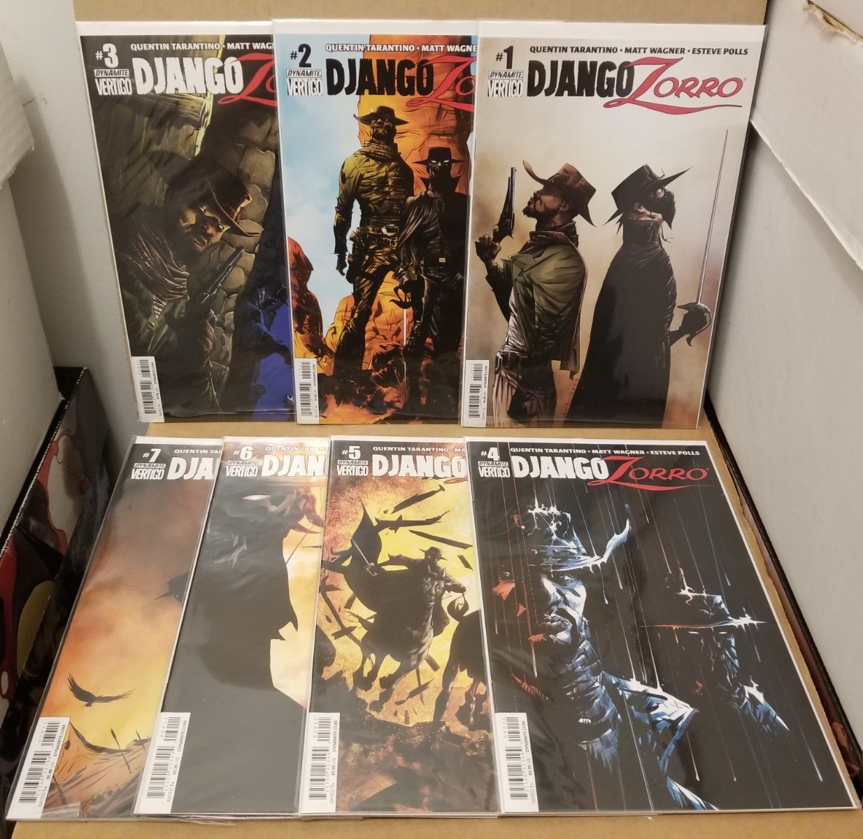 DJANGO ZORRO #1-7 COMPLETE SET 2014 FN-VF UPPER MID-GRADE SET COVER A SET (READ)