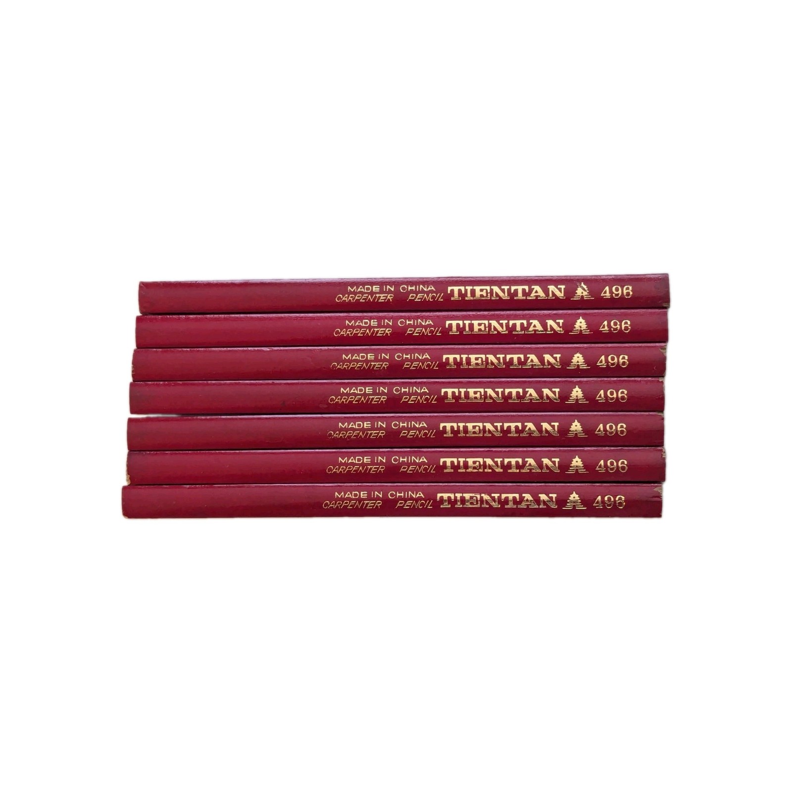 Red Tientan #496 Carpenter Pencils New Seven Red Tientan #496 Carpenter Pencils New Seven