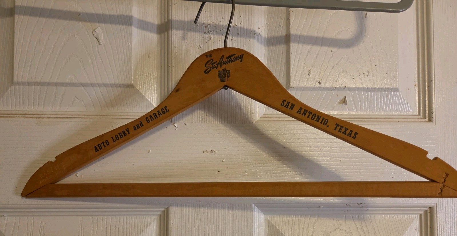 Vintage St Anthony Hotel Auto Lobby Garage San Antonio TX Wood Hanger... Vintage St Anthony Hotel Auto Lobby Garage San Antonio TX Wood Hanger...