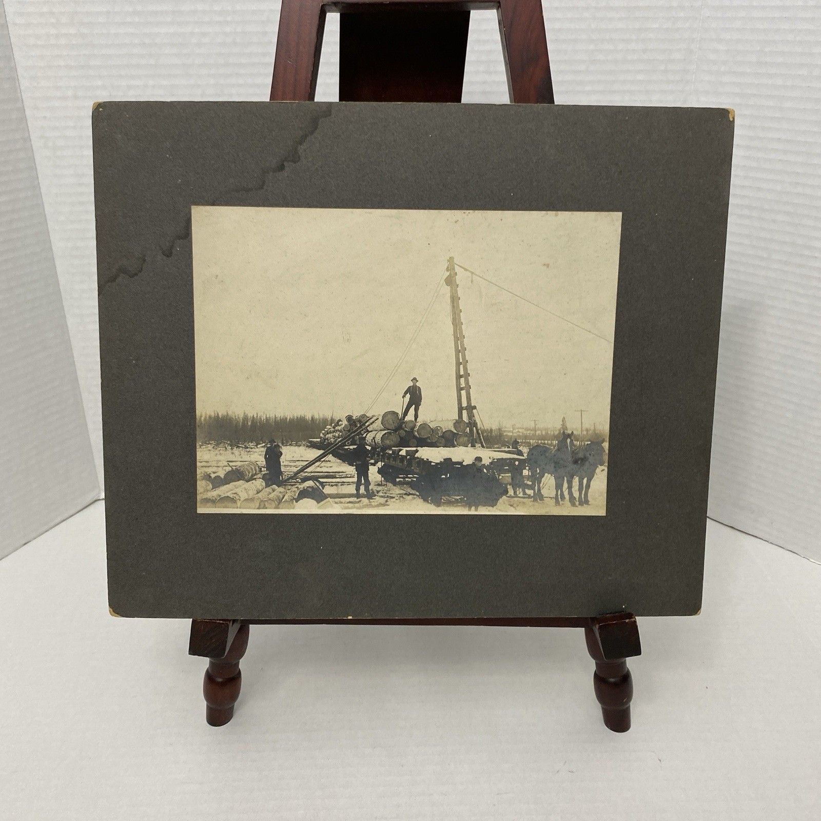 Lumber Camp Wisconsin. Early 1900’s Photo 6x8 Inch Lumber Camp Wisconsin. Early 1900’s Photo 6x8 Inch
